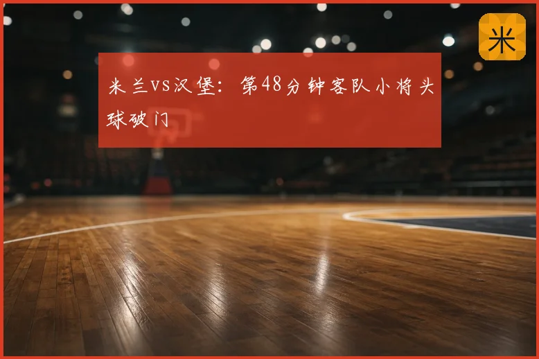 米兰vs汉堡:第48分钟客队小将头球破门